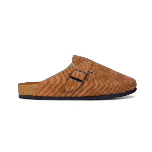 CORDUROY CLOG IN CAMEL BROWN