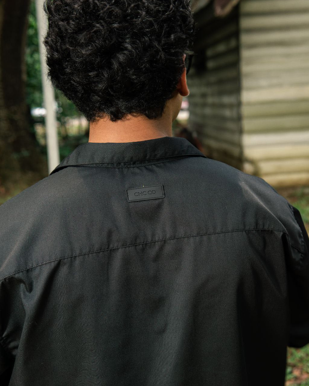 WORKWEAR BOXY BIG POCKET POLO IN BLACK