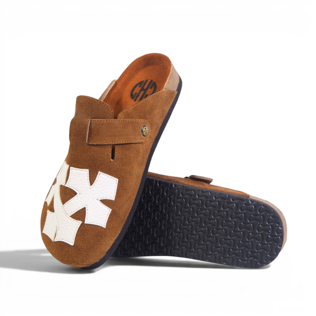 CRIXCRUX CLOG IN TAN BROWN