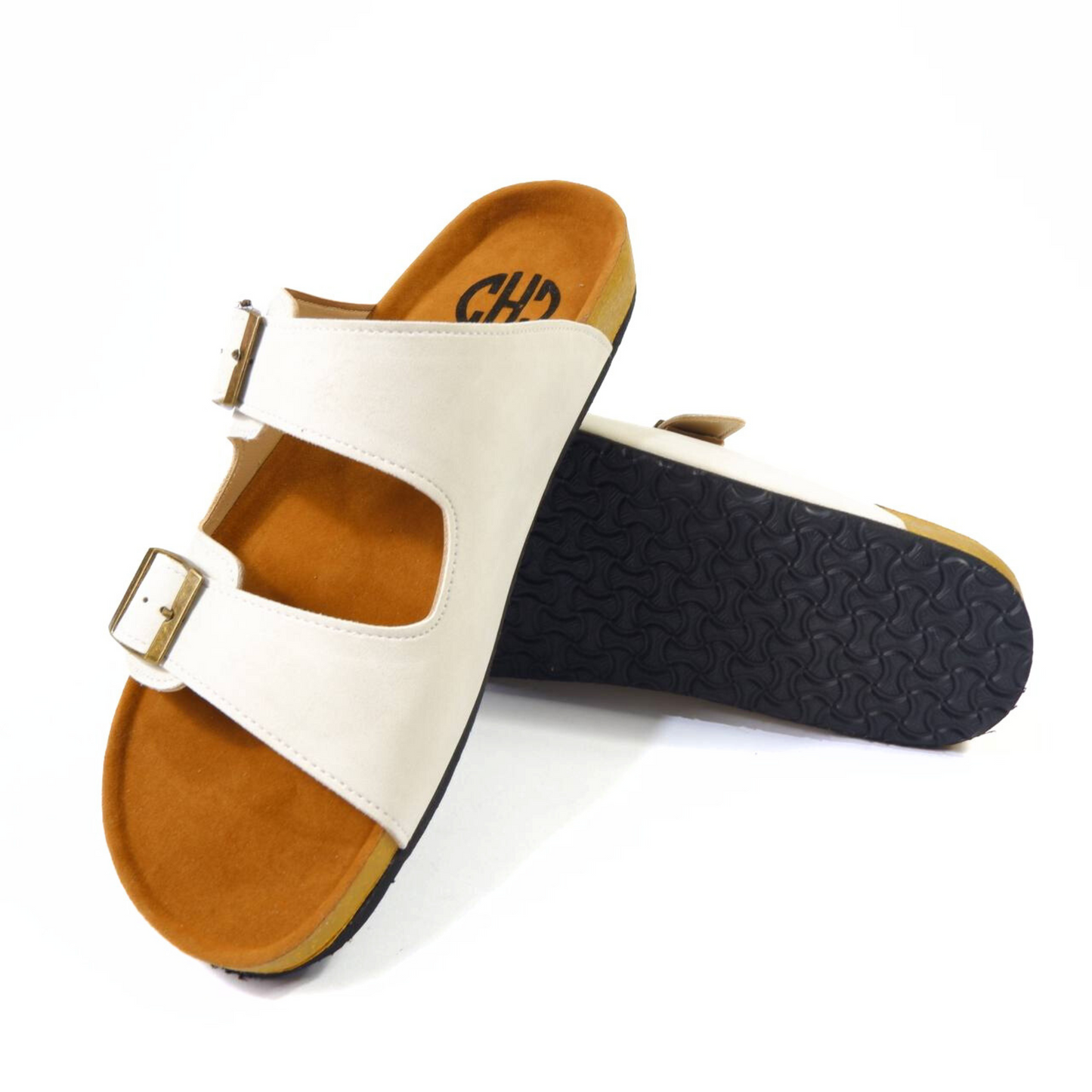 CLASSIC TWO STRAP SANDALS IN ARCTIC WHITE