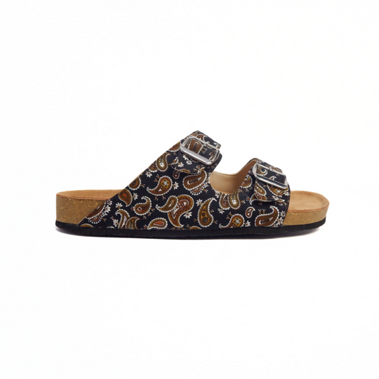 PAISLEY TWO STRAP SANDALS IN EMBER