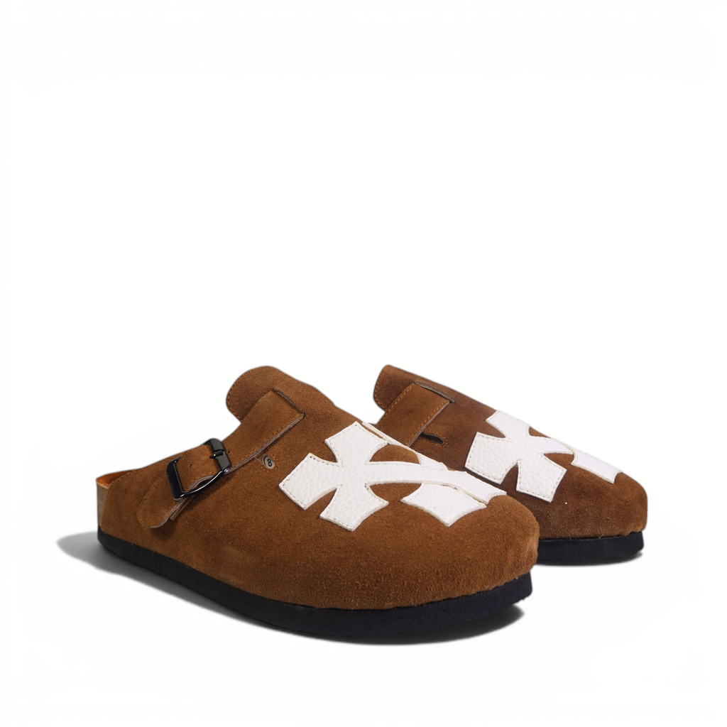 CRIXCRUX CLOG IN TAN BROWN