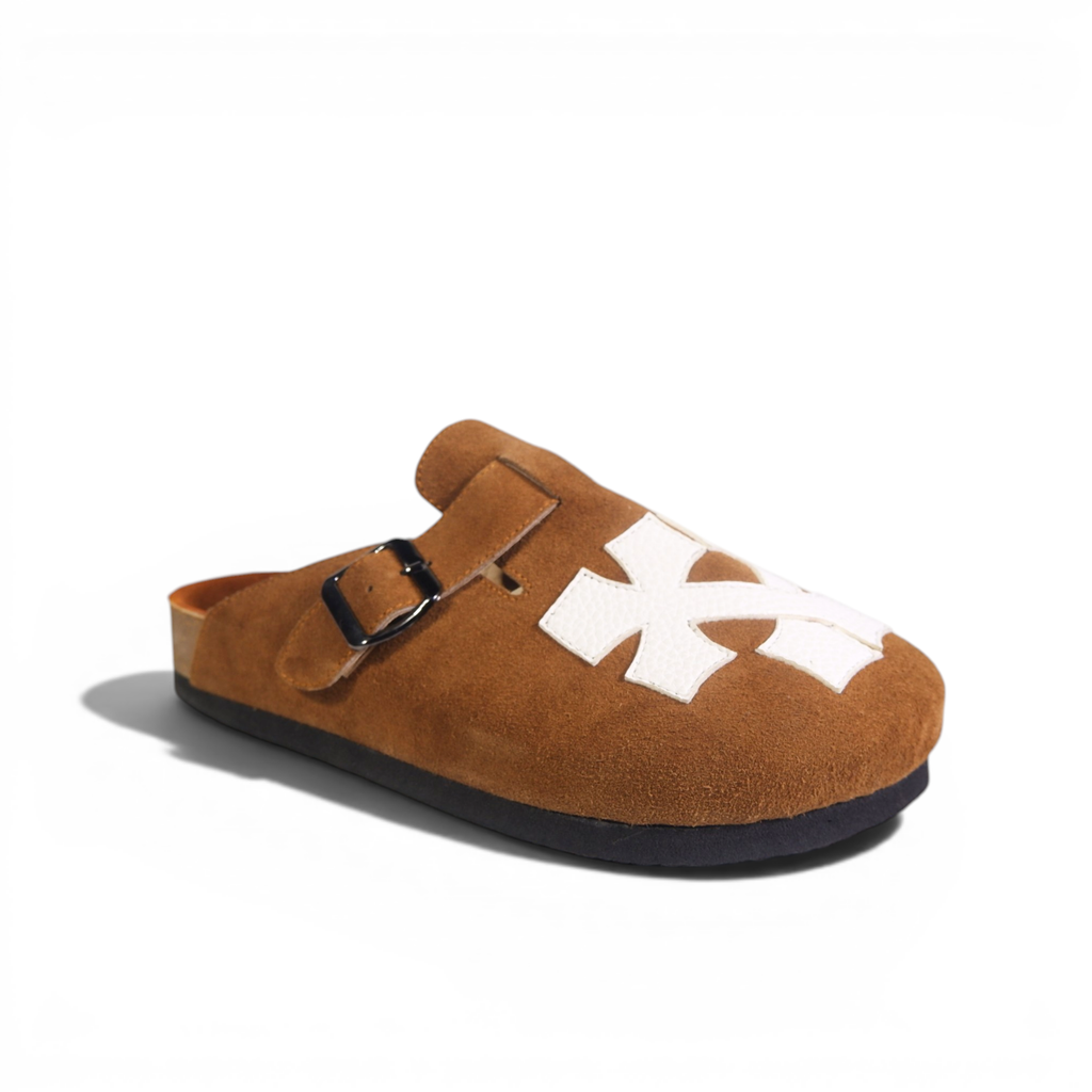 CRIXCRUX CLOG IN TAN BROWN