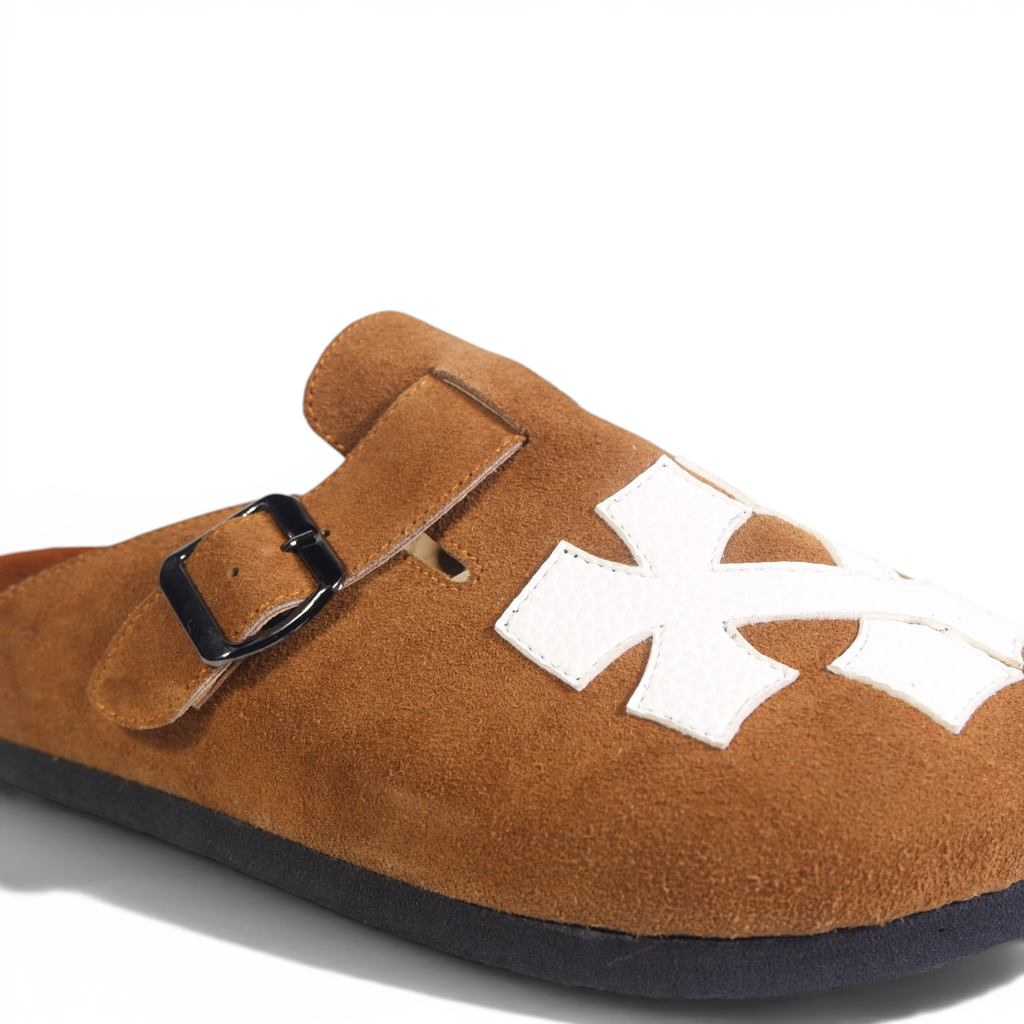 CRIXCRUX CLOG IN TAN BROWN