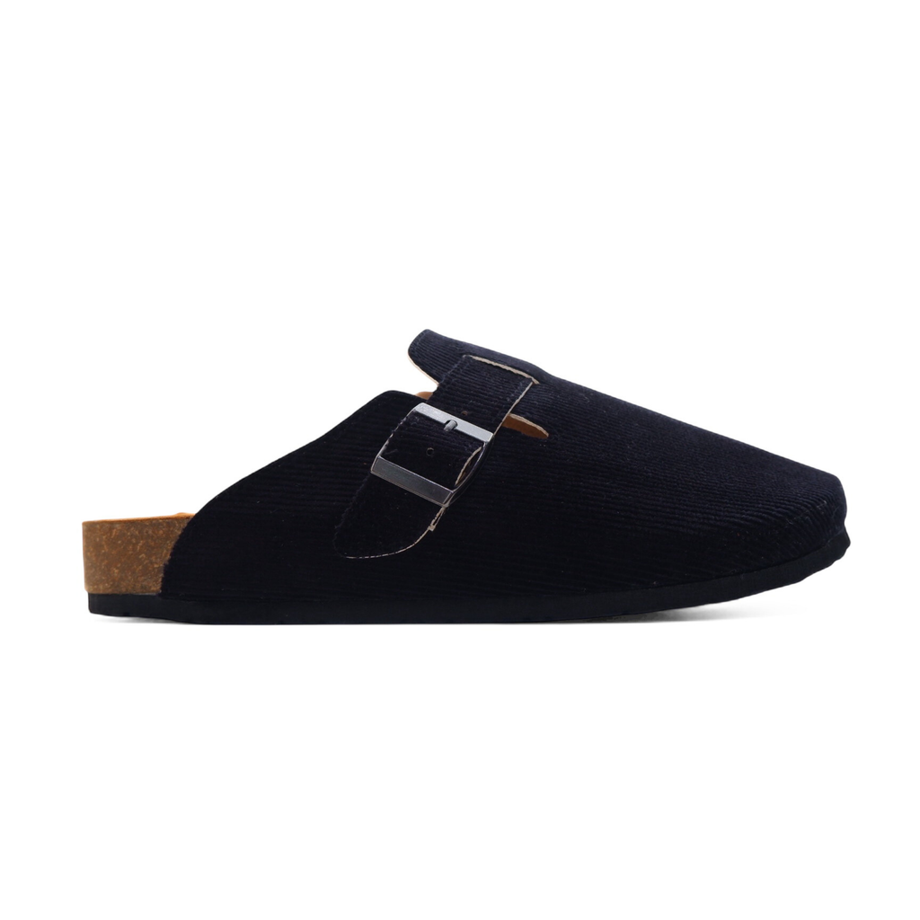 CORDUROY CLOG IN SPACE BLACK