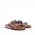 TWO-STRAP SANDALS IN BOHO WEAVE
