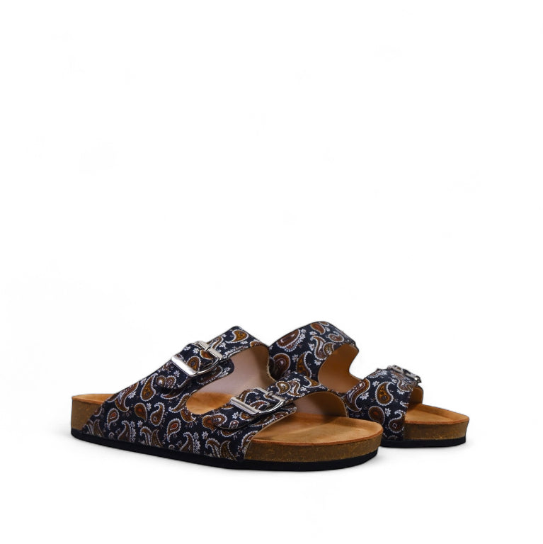 PAISLEY TWO STRAP SANDALS IN EMBER