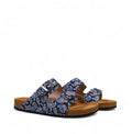 PAISLEY TWO STRAP SANDALS IN PHANTOM