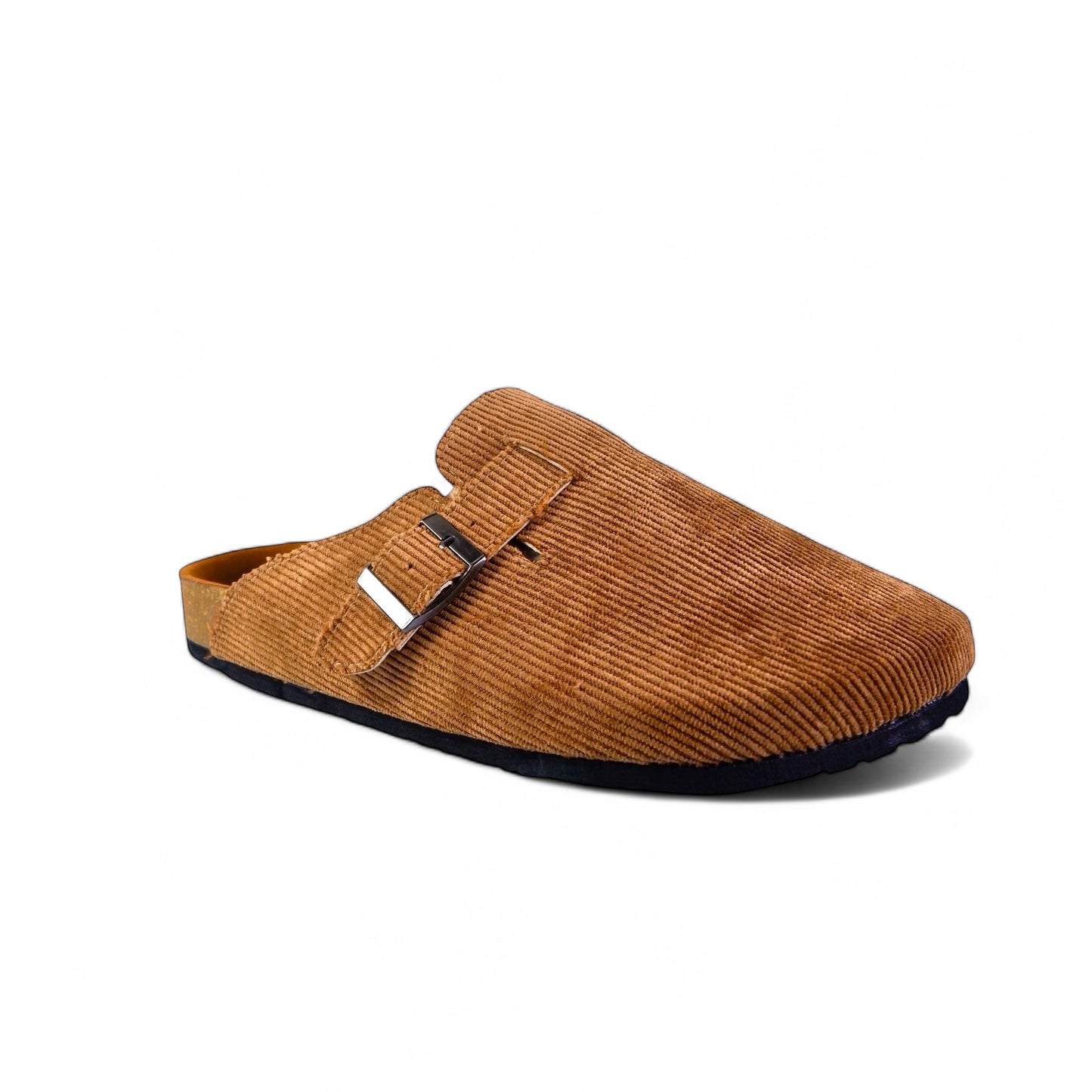 CORDUROY CLOG IN CAMEL BROWN