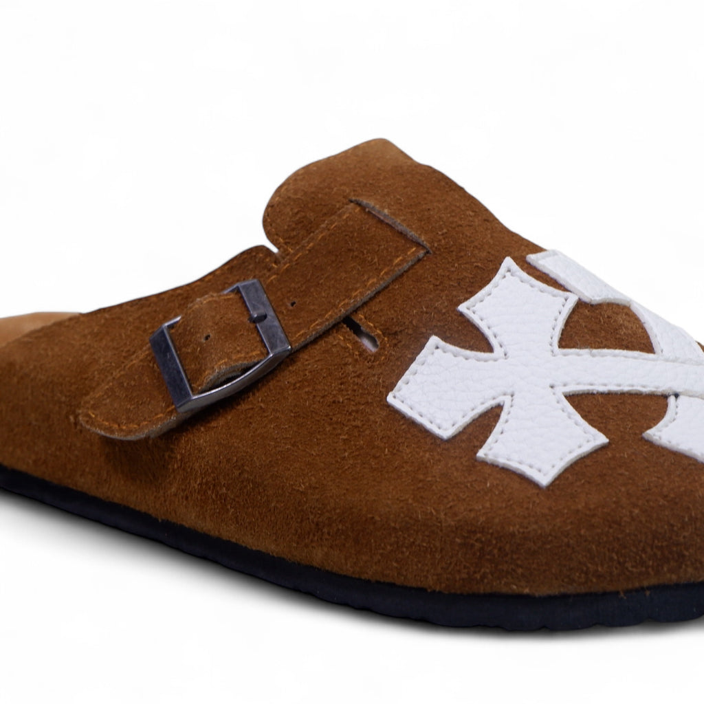 CRIXCRUX CLOG IN TAN BROWN