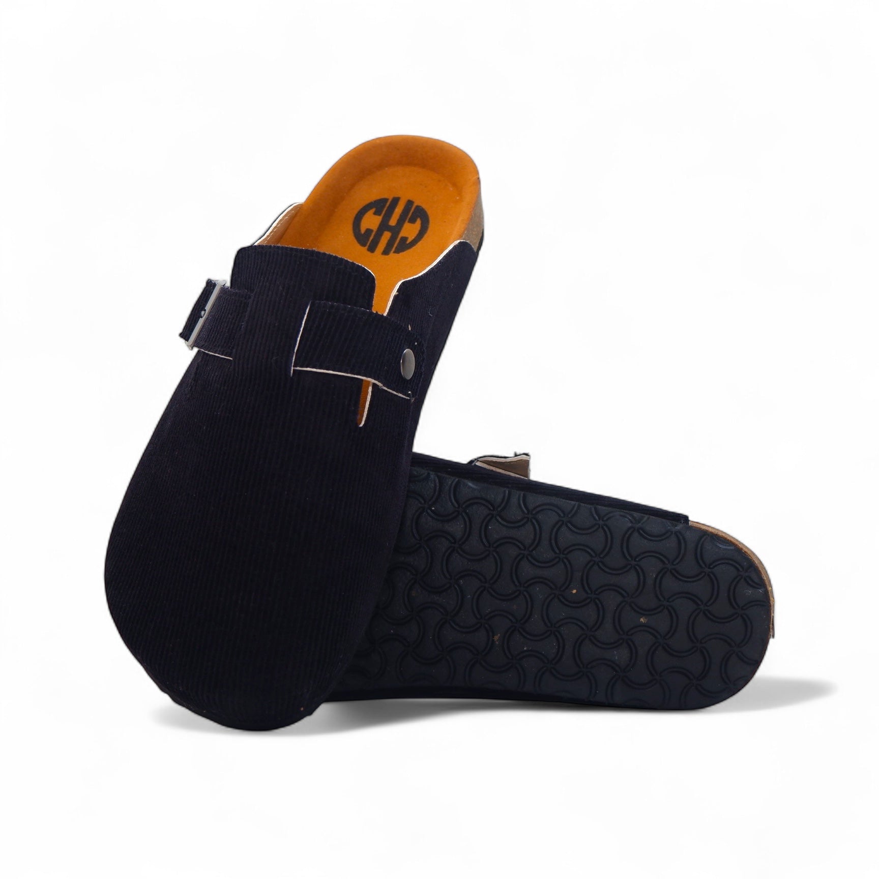 CORDUROY CLOG IN SPACE BLACK