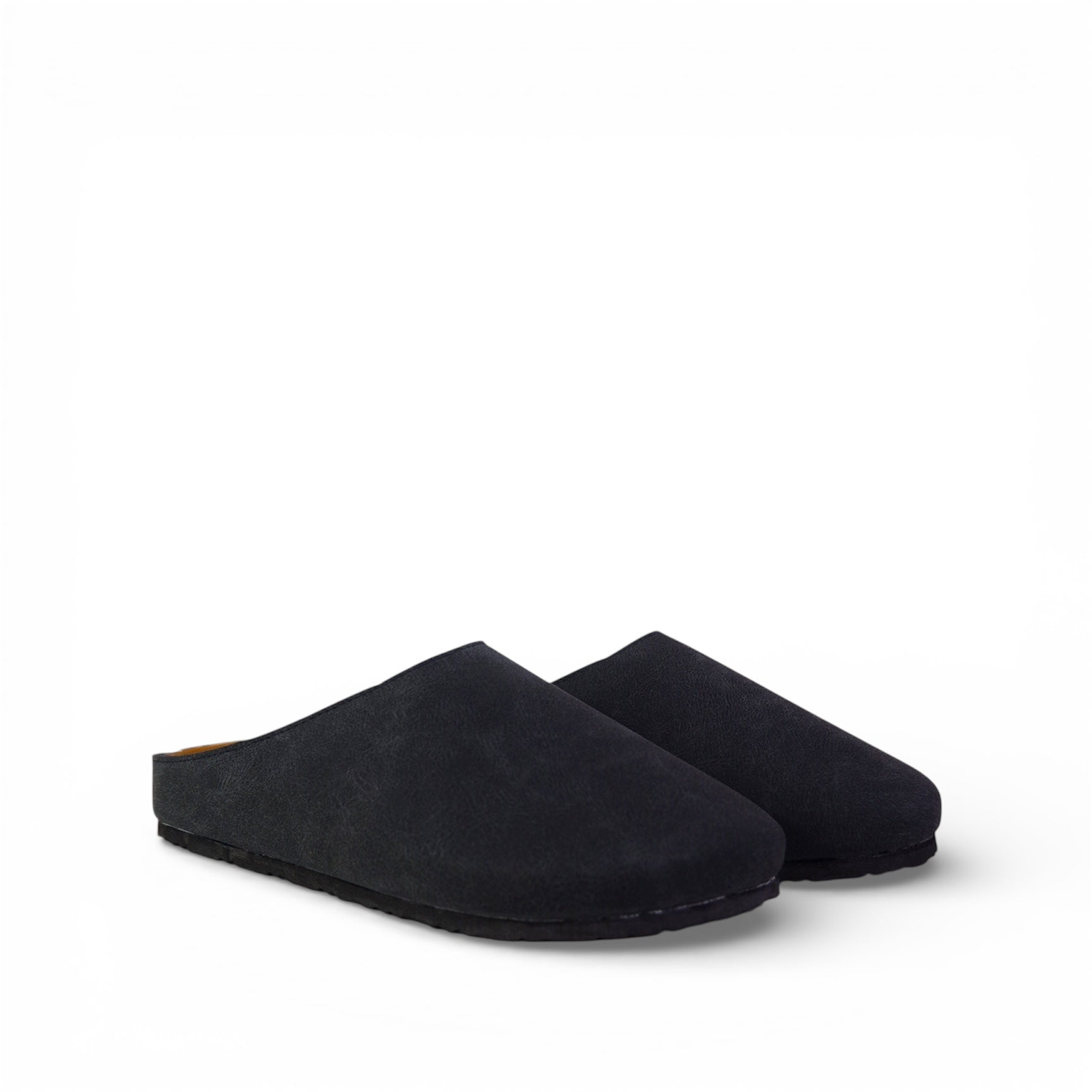 CLASSIC MULES IN CHARCOAL BLACK