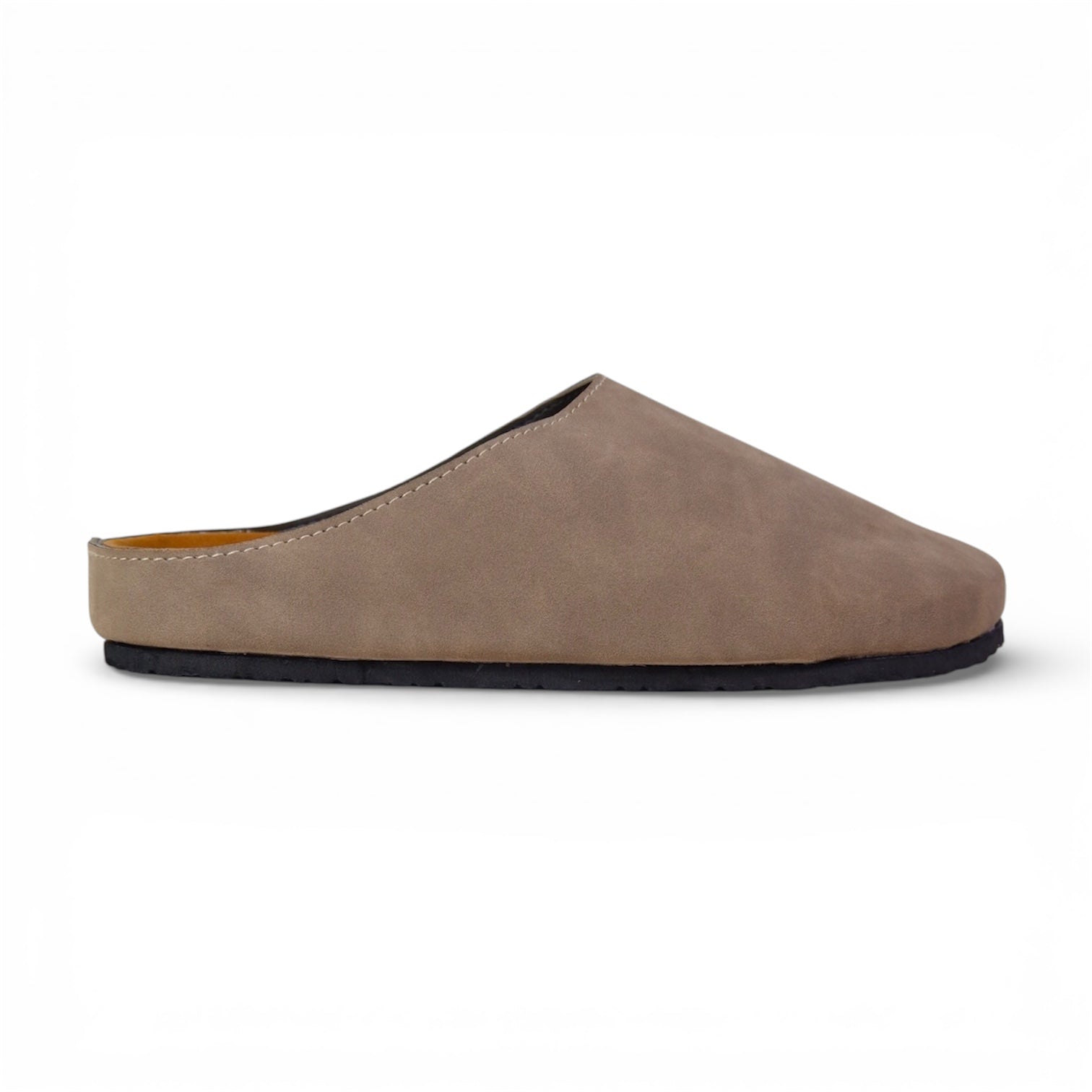 CLASSIC MULES IN TAUPE GREY