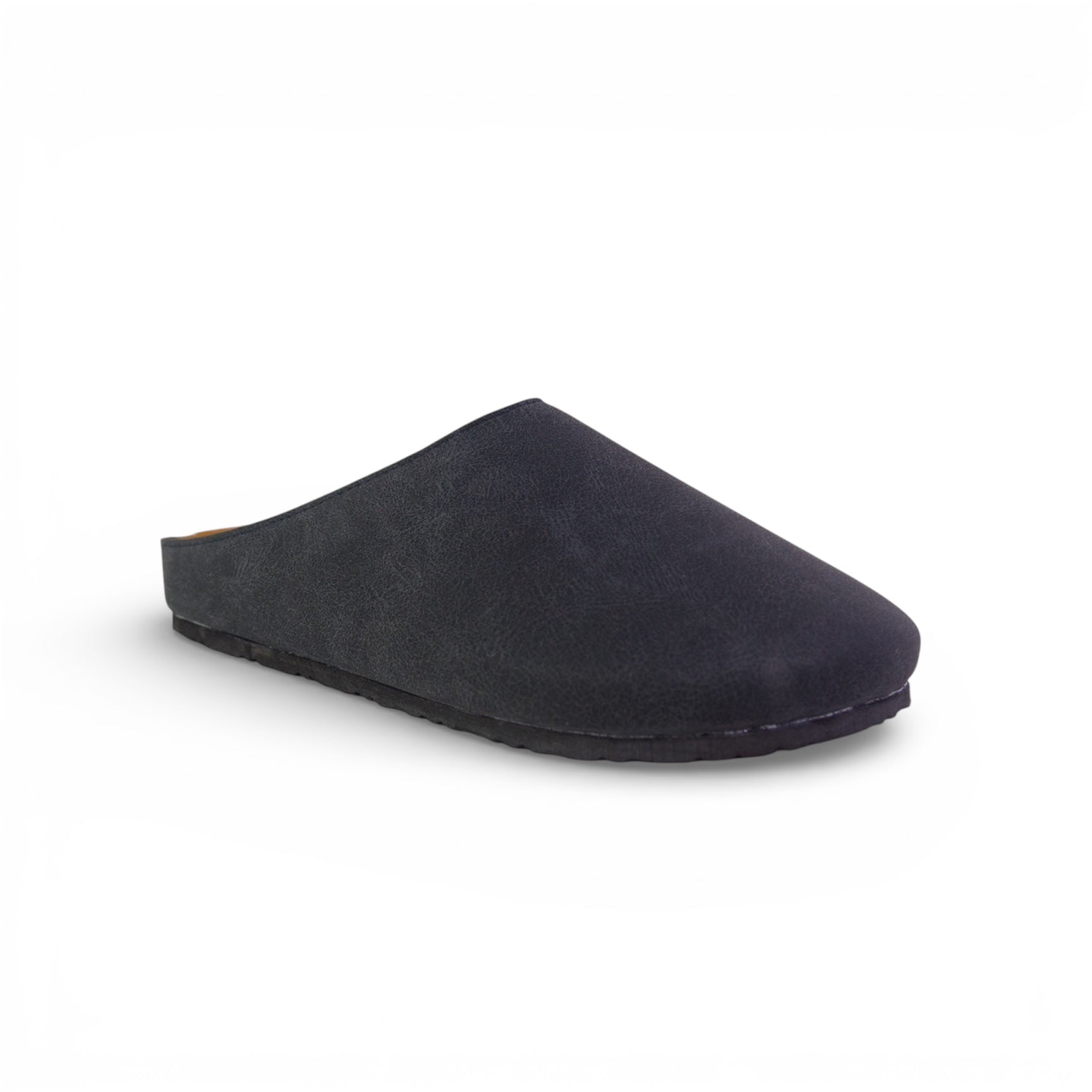 CLASSIC MULES IN CHARCOAL BLACK