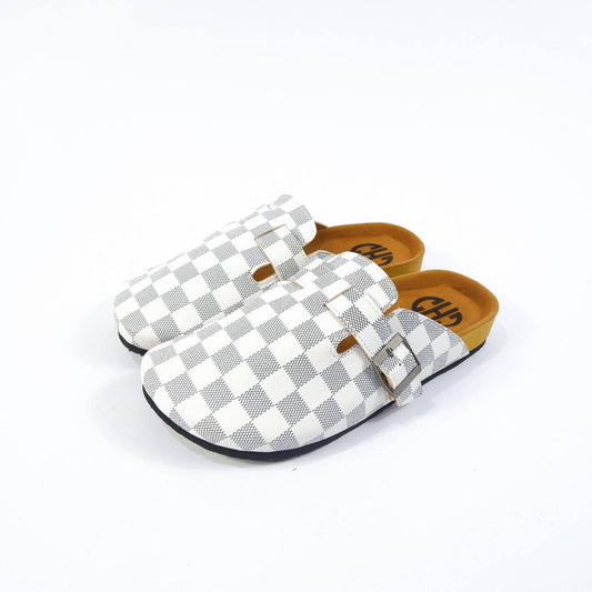 CHECKERBOARD CLOG IN ARCTIC WHITE